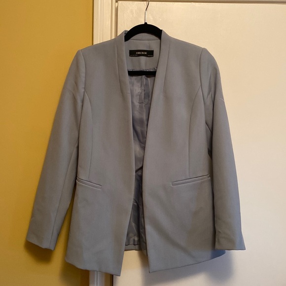 Blue/Grey Zara Blazer and pant set - Picture 1 of 4